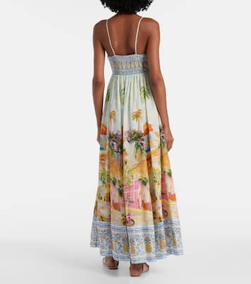 Printed cotton-blend maxi dress | Farm Rio