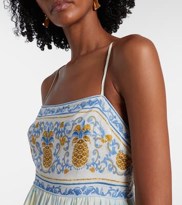 Printed cotton-blend maxi dress | Farm Rio