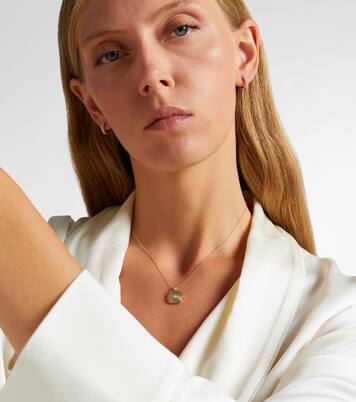 10kt gold locket necklace with diamonds | Stone and Strand