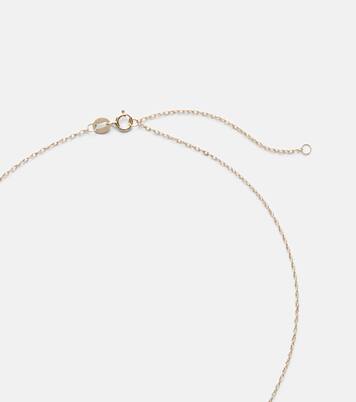 10kt gold locket necklace with diamonds | Stone and Strand