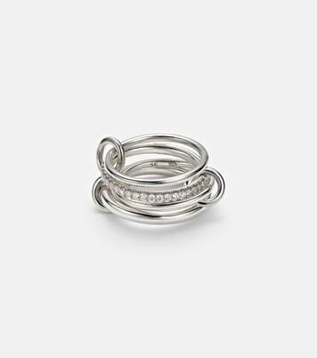 Ring Nimbus aus Sterlingsilber mit Diamanten | Spinelli Kilcollin