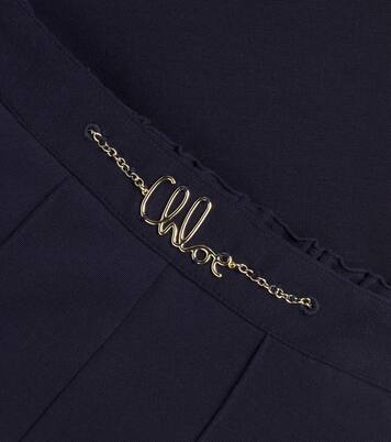 Pantaloni a gamba larga con logo | Chloé Kids