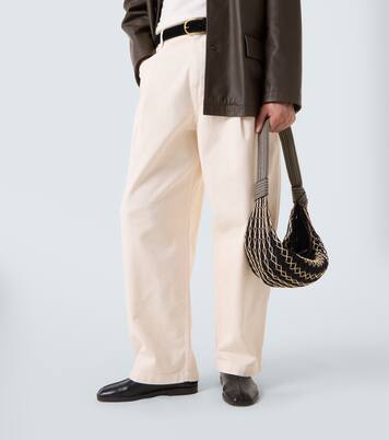 Borsa a spalla Filt in mesh con pelle | Lemaire