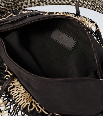 Borsa a spalla Filt in mesh con pelle | Lemaire