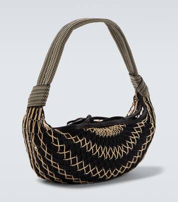 Borsa a spalla Filt in mesh con pelle | Lemaire