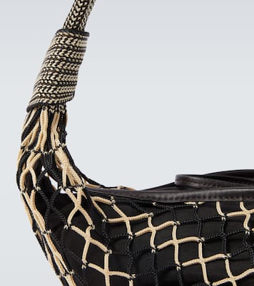 Borsa a spalla Filt in mesh con pelle | Lemaire