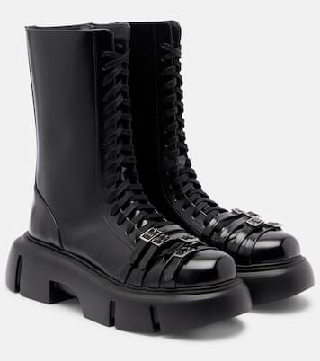 Platform leather combat boots | Simone Rocha