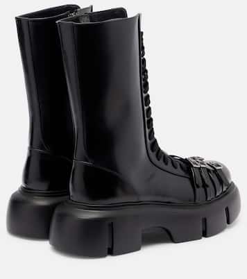 Platform leather combat boots | Simone Rocha