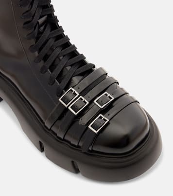 Platform leather combat boots | Simone Rocha