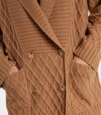 Mirca waffle-knit camel hair cardigan  | Max Mara
