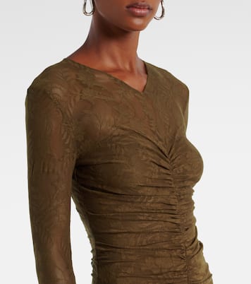 Robe longue en dentelle | Norma Kamali