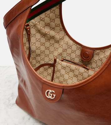 Tote Bag Gucci Giglio Large aus Leder | Gucci