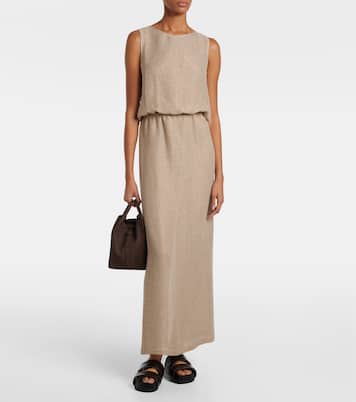 Stella sequined linen-blend top | Leset