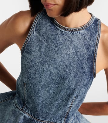 Top aus Denim | Alaïa