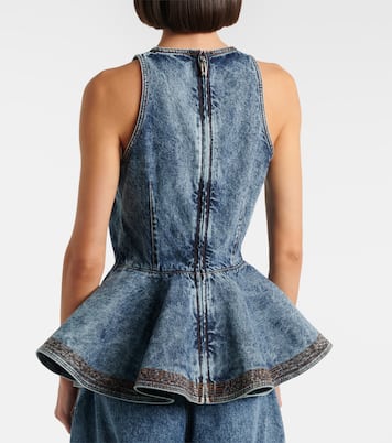 Top aus Denim | Alaïa