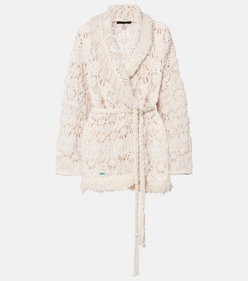Lagoon Romance cotton-blend cardigan | Alanui