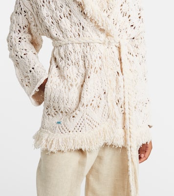 Lagoon Romance cotton-blend cardigan | Alanui