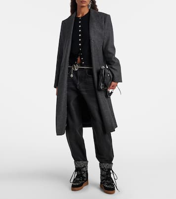 绒面革边饰雪地靴 | Isabel Marant