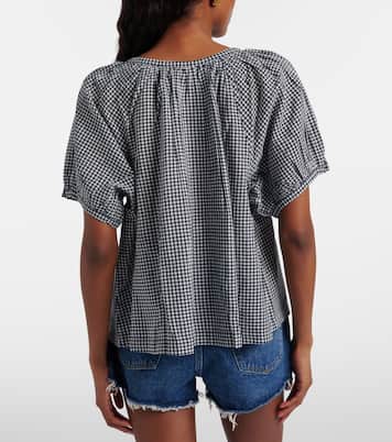 June gingham cotton shirt | Dôen