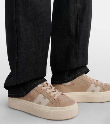 H705 Allacciato H suede platform sneakers | Hogan