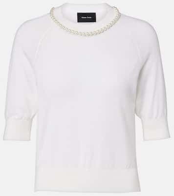Embellished wool and silk top | Simone Rocha