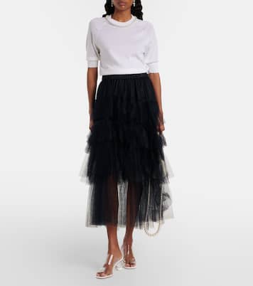 Embellished wool and silk top | Simone Rocha