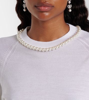 Embellished wool and silk top | Simone Rocha