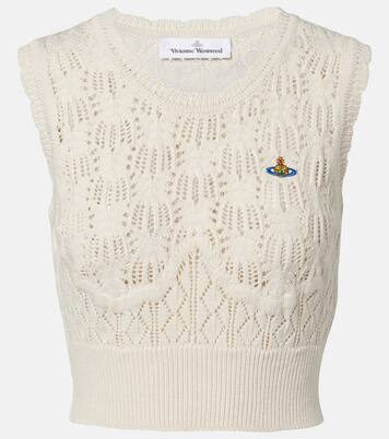 Ella cropped cotton sweater vest | Vivienne Westwood