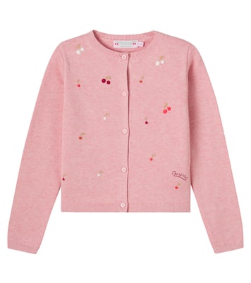 Cardigan Lilith brodé en coton | Bonpoint