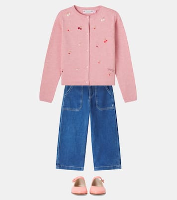 Cardigan Lilith brodé en coton | Bonpoint