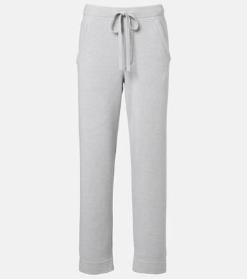 Cashmere straight pants with rose quartz | God's True Cashmere