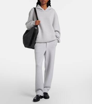Cashmere straight pants with rose quartz | God's True Cashmere