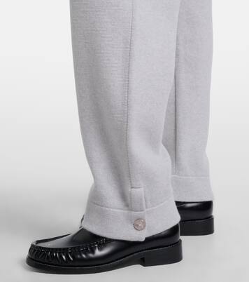 Cashmere straight pants with rose quartz | God's True Cashmere
