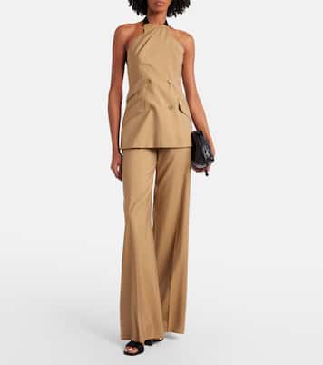 Weite Hose Bronte aus Wolle und Seide | Max Mara