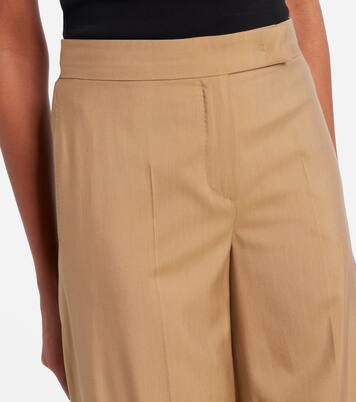 Weite Hose Bronte aus Wolle und Seide | Max Mara