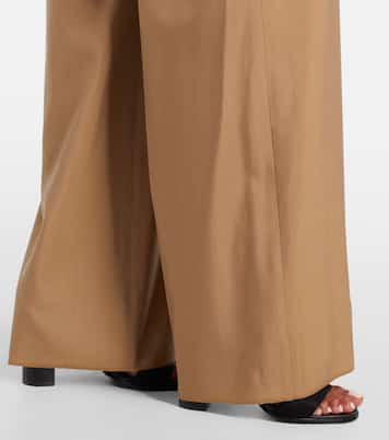 Weite Hose Bronte aus Wolle und Seide | Max Mara