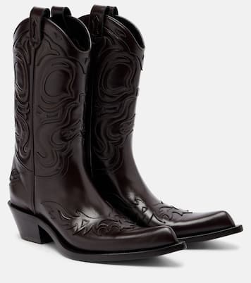 Bouni leather cowboy boots | Acne Studios