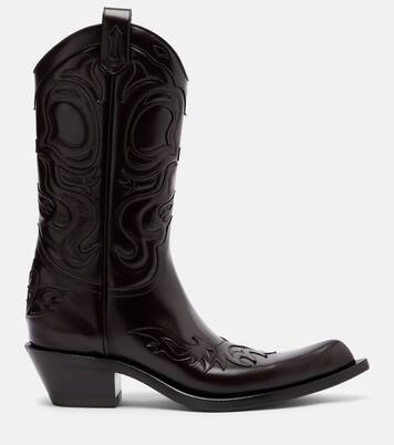 Bouni leather cowboy boots | Acne Studios