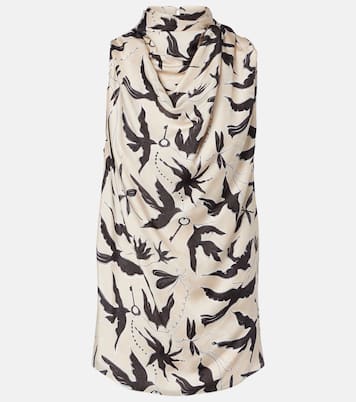 Sleary draped printed silk top | Altuzarra