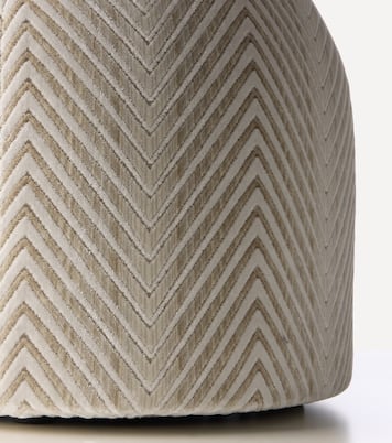 Outdoor-Hocker Ziggy aus Samt | Missoni