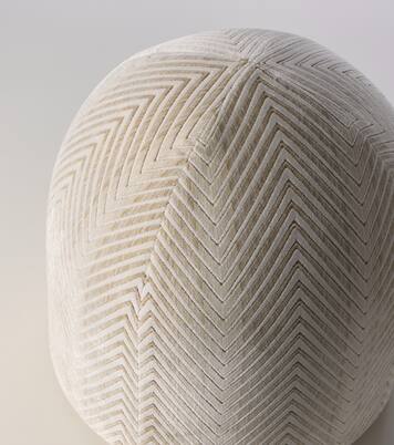 Outdoor-Hocker Ziggy aus Samt | Missoni