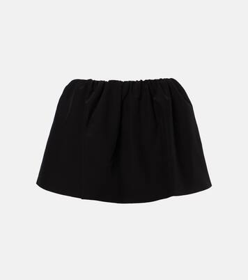 Gathered miniskirt | Wardrobe.NYC