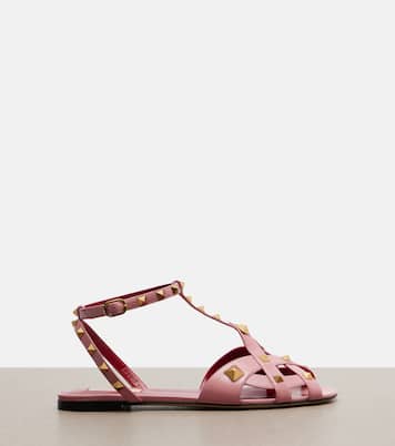 Sandalen Rockstud aus Leder | Valentino Garavani