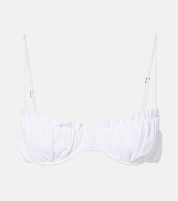 Esterel ruched bikini top | Faithfull