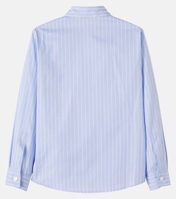 Medusa striped cotton poplin shirt  | Versace Kids