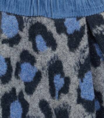 Gonna in misto lana e cotone con stampa | Paade Mode