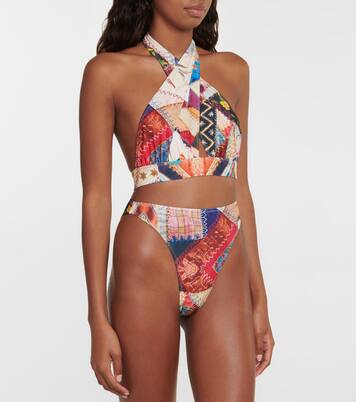 Culotte de bikini Luca imprimée | Norma Kamali