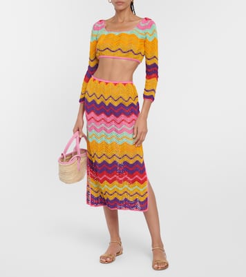 Cropped-Top aus Häkelstrick | Anna Kosturova