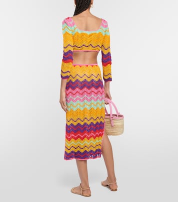 Cropped-Top aus Häkelstrick | Anna Kosturova