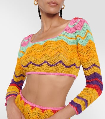 Cropped-Top aus Häkelstrick | Anna Kosturova